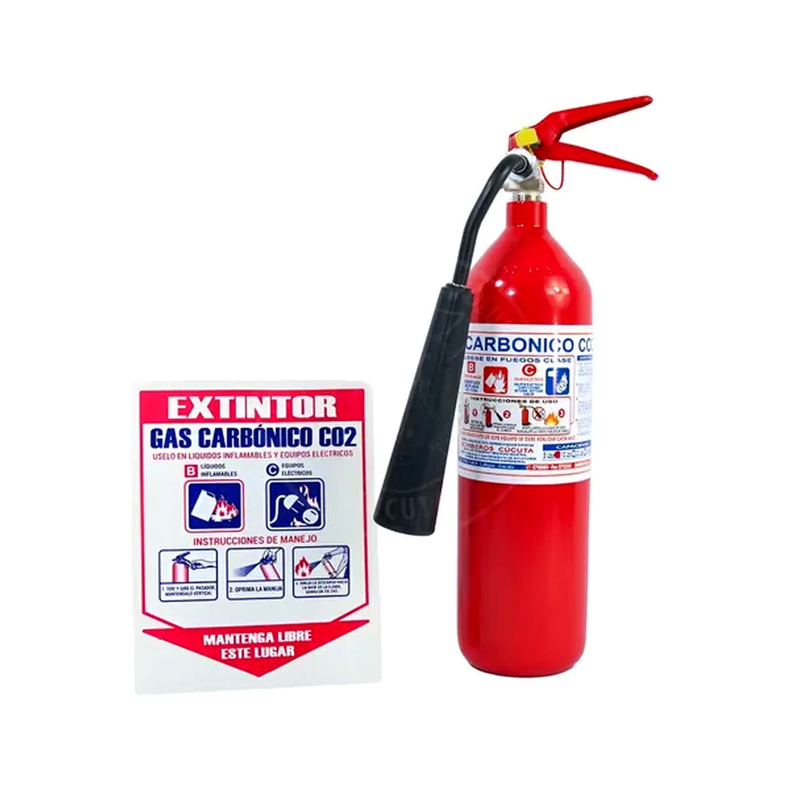 Extintor Co2 5libras - Imagen 2